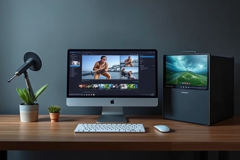 Conceitos visuais relacionados a Softwares essenciais para edição de vídeo no PC: guia completo