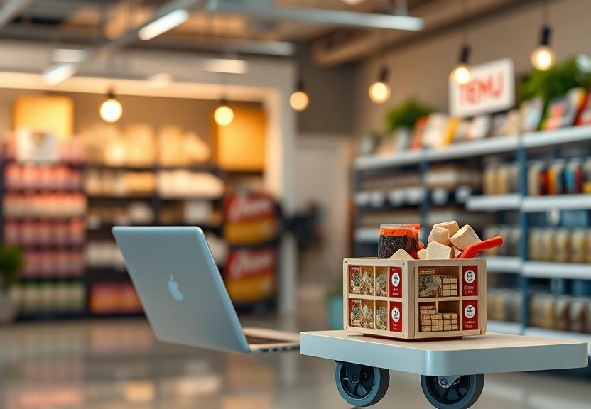 Representação visual: A ascensão do Temu: como a plataforma revolucionou o comércio eletrônico