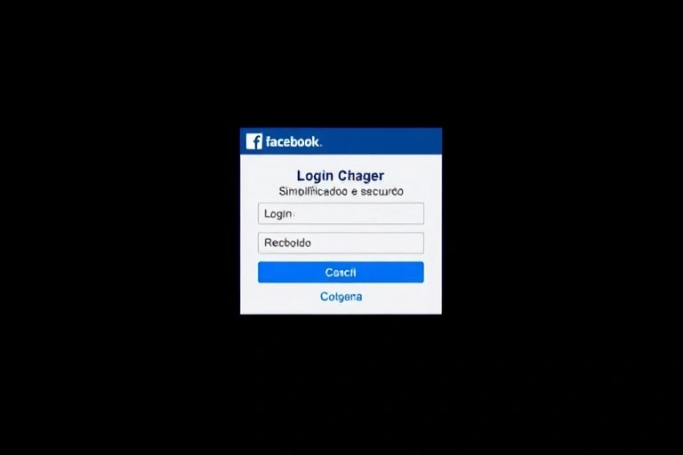 Conceitos visuais relacionados a Login no Facebook: Acesso Simplificado e Seguro