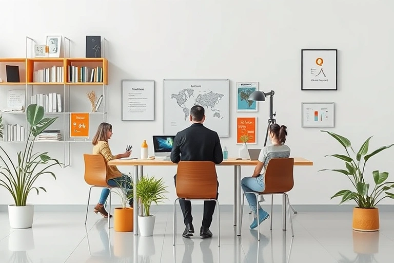 Conceitos visuais relacionados a Empregos em Risco: O Impacto da IA nas Profissões Tradicionais em 2025